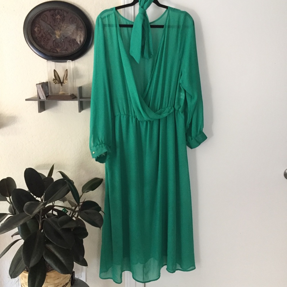 Red or Jade Green Maxi Dress